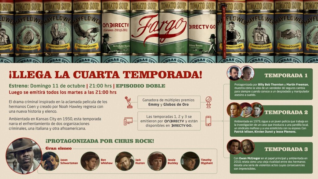 OnDIRECTV estrena en exclusiva la cuarta temporada de Fargo