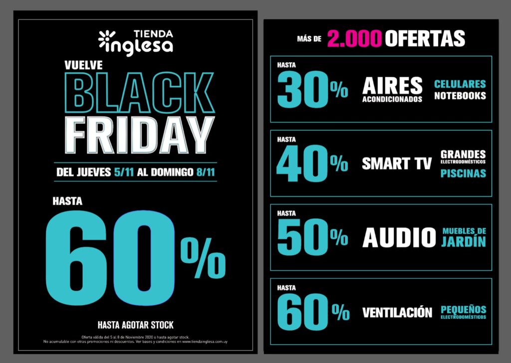 Tienda Inglesa celebra una nueva edición del Black Friday