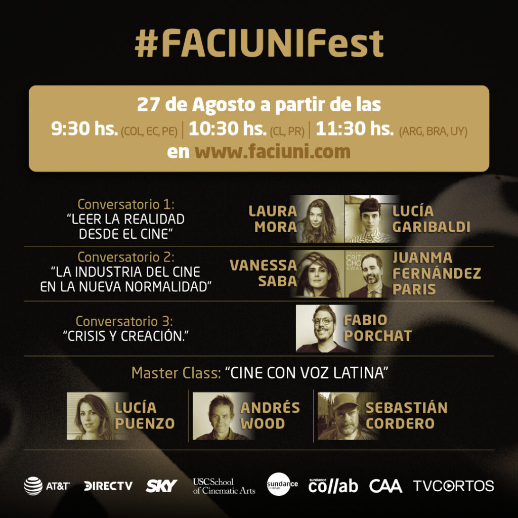 Lucía Puenzo, Andrés Wood y Sebastián Cordero encabezarán FACIUNI Fest, el festival de cine de DIRECTV