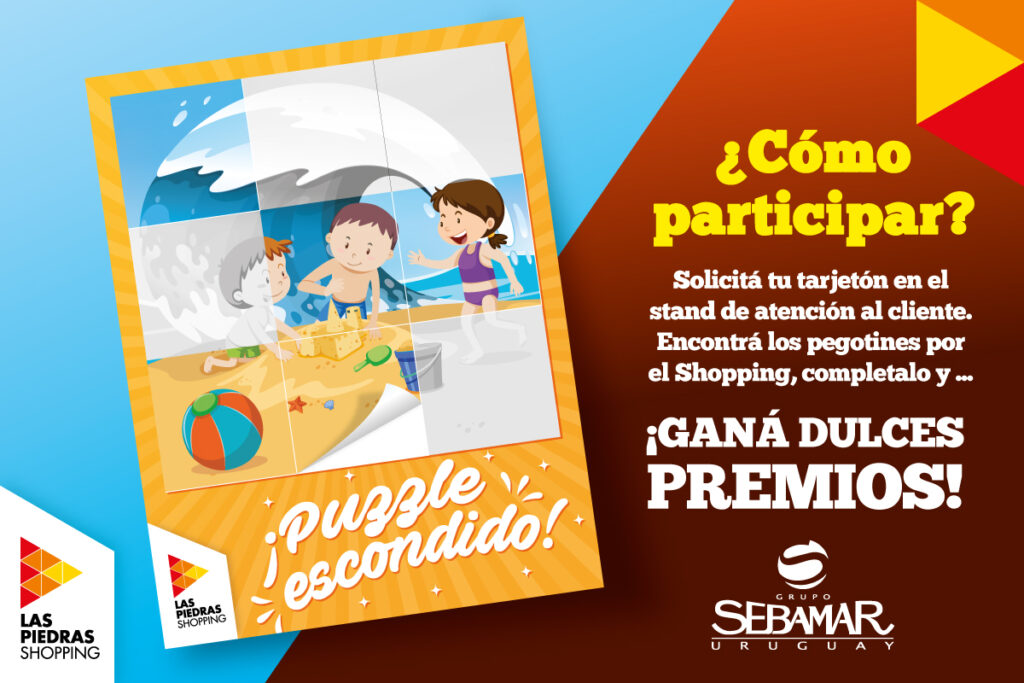 Las Piedras Shopping invita a completar su Puzzle Escondido y ganar deliciosos premios