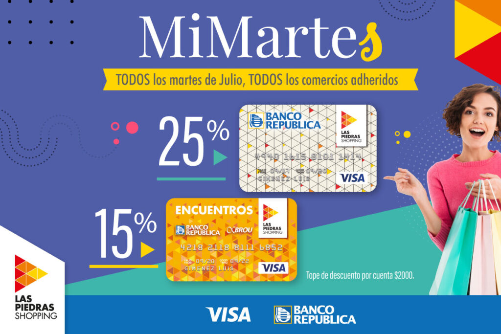 Las Piedras Shopping recibe el mes de julio con la promoción MIMARTES