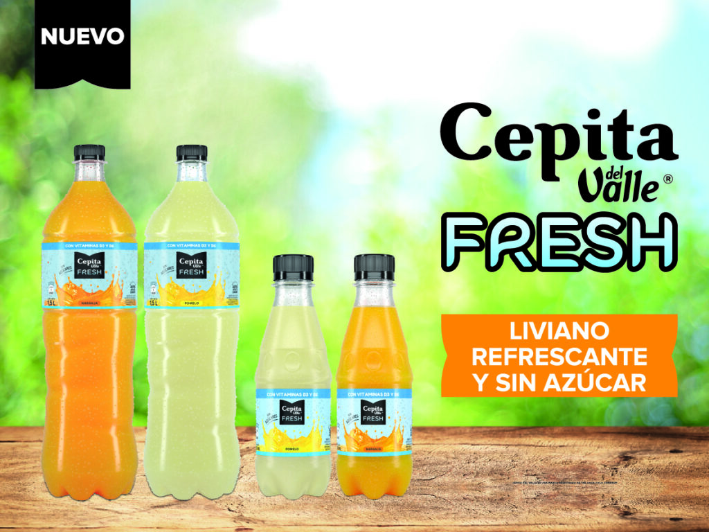 “Cepita Fresh”, la nueva propuesta liviana, refrescante y sin azúcar de Coca-Cola