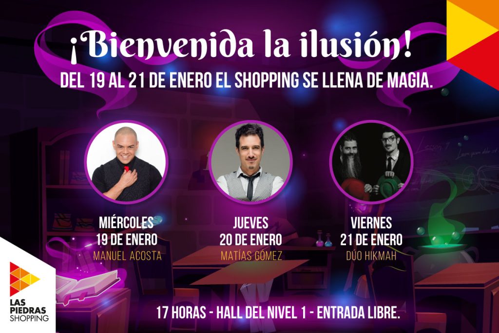Las Piedras Shopping presenta espectáculos de magia para toda la familia