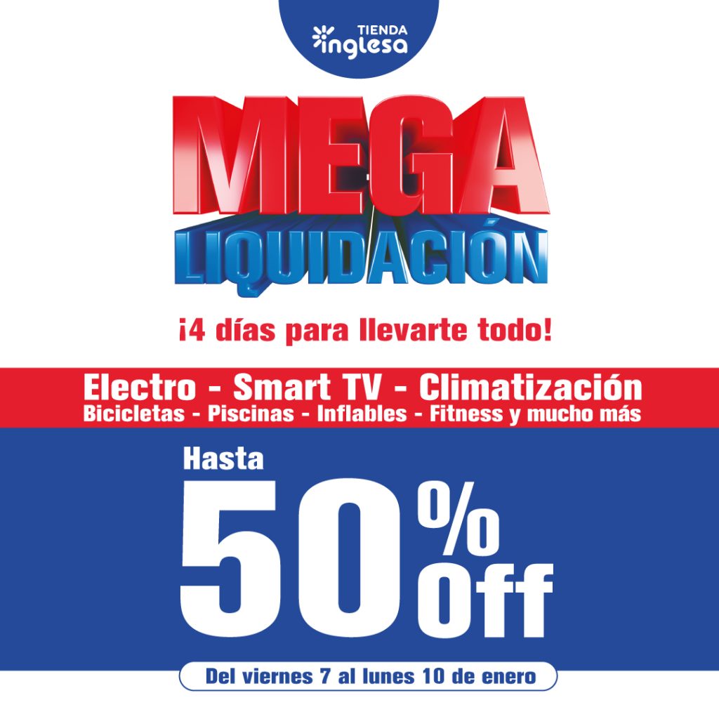 Tienda Inglesa lanza la Mega Liquidación con descuentos de hasta 50%