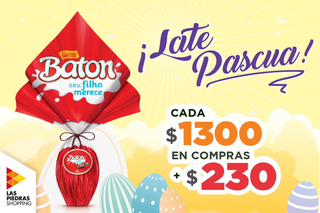 Las Piedras Shopping celebra la Pascua con huevos de chocolate para toda la familia