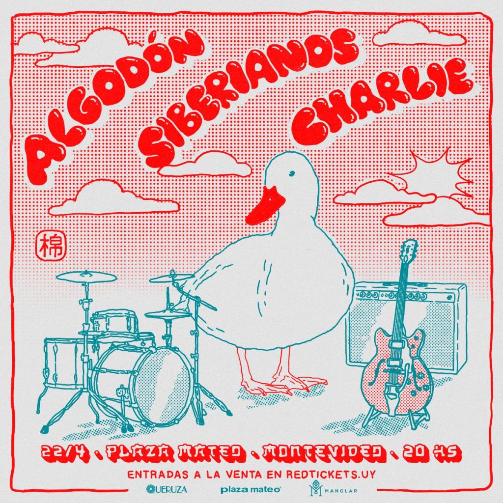🔺 ALGODÓN + SIBERIANOS + CHARLIE 🔺 Esta noche en Plaza Mateo