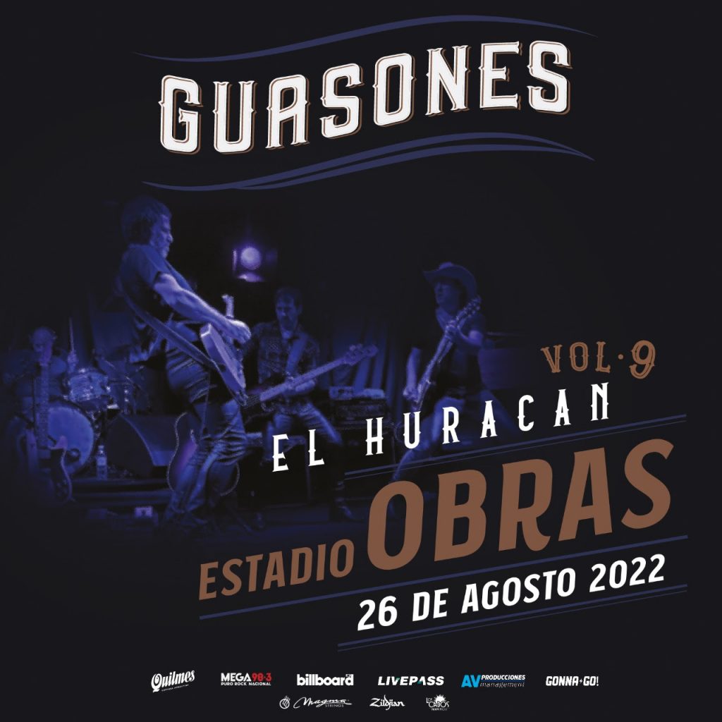 Guasones presenta ¨El Huracán (Vol.9)¨ en el Estadio Obras Sanitarias – ENTRADAS A LA VENTA!!!.