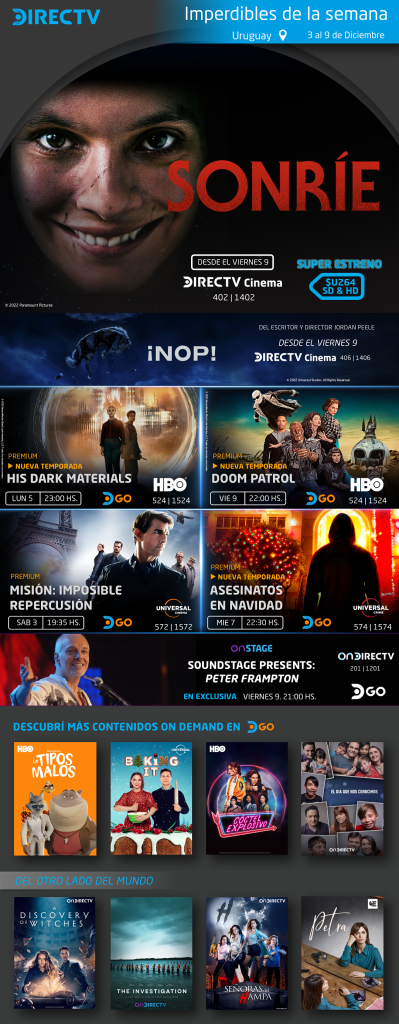 Series, películas, conciertos y documentales para ver en  DGO