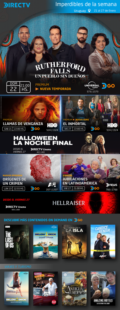 Películas, series, programas especiales y documentales  para ver en DGO