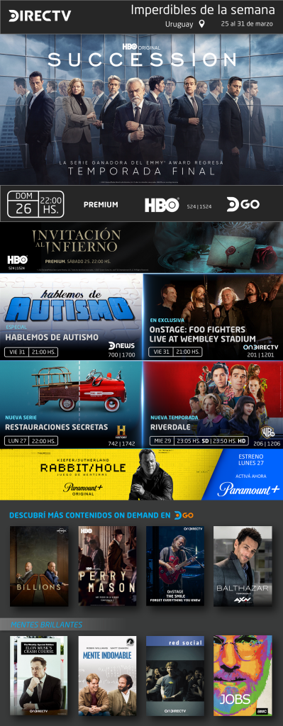 Películas, series, documentales y especiales para ver en DGO