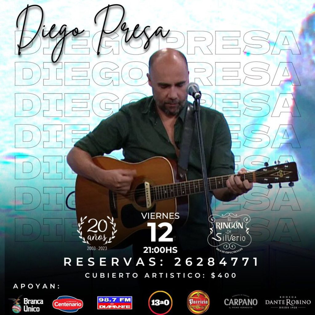 DIEGO PRESA – Voz y guitarra – Lo de Silverio