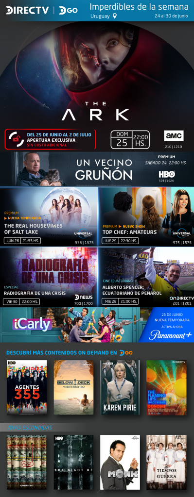 Destacados de OnDIRECTV para la semana del 24 al 30 de junio