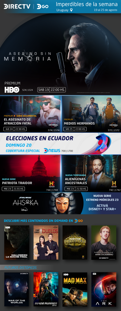 Imperdibles de la semana – Directv