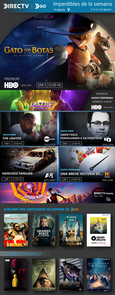Imperdibles de Espectáculos en Directv