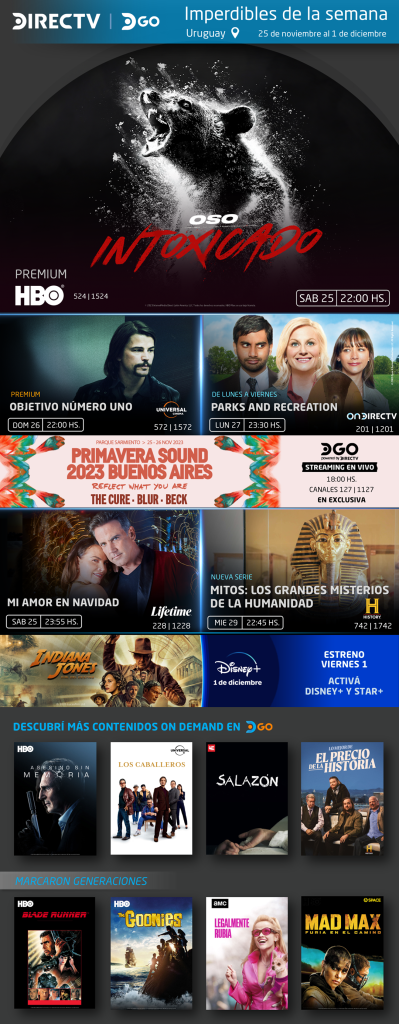 Imperdibles de Directv- Espectáculos