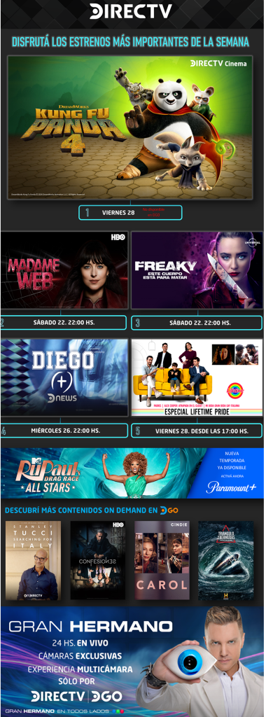 Tops de la semana- Directv