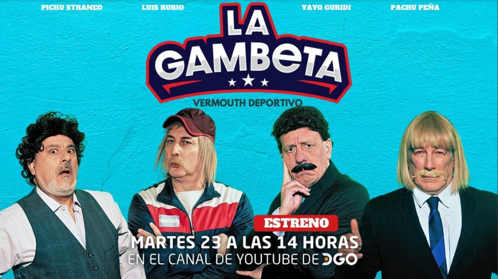 El canal de streaming de DGO redobla su apuesta de contenidos originales con “La Gambeta”, un nuevo programa con Yayo, Pachu, Pichu y Eber Ludueña