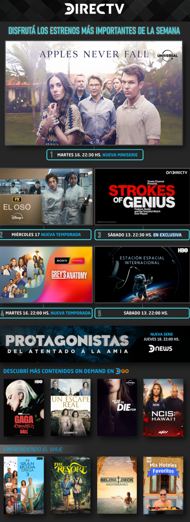 TOPS DE LA SEMANA DIRECTV