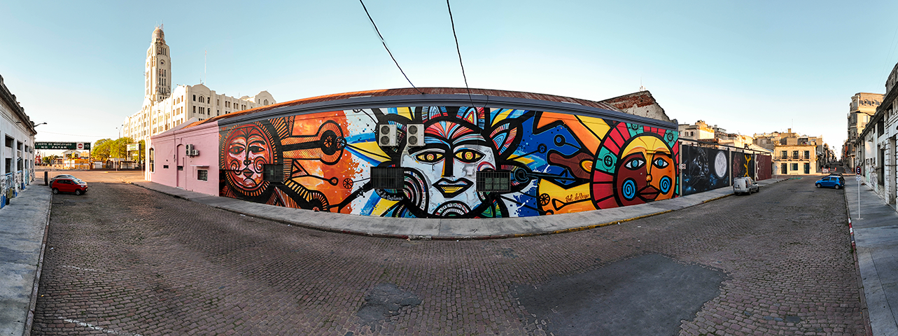 Inca renueva la fachada completa y en un mural recrea soles de Páez Vilaró en el Museo del Carnaval