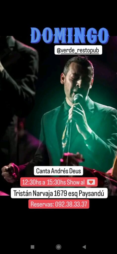 Andrés Deus-Tango en vivo y pastas caseras