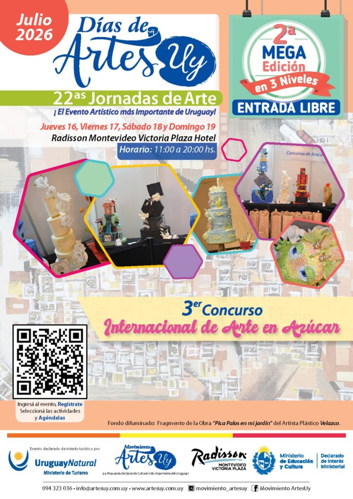 Concurso de Arte en Azúcar- Días de ArtesUy 2026 en el Radisson Montevideo Victoria Plaza Hotel